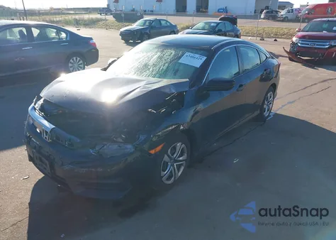 2016 Honda Civic Lx из США, поврежденный, VIN 19XFC2F51GE090633